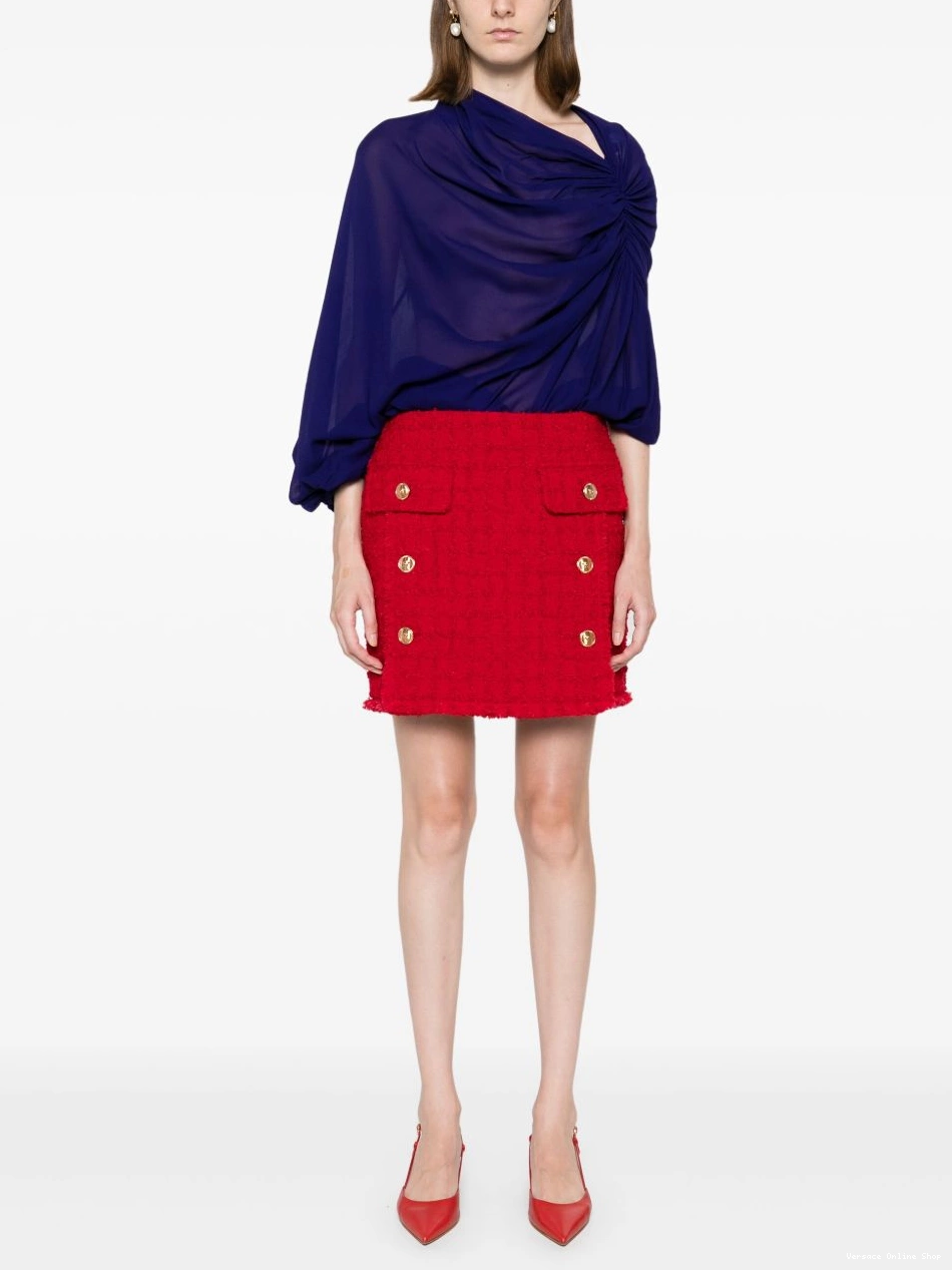Cheap Versace tweed mini Heritage Women skirt 0824